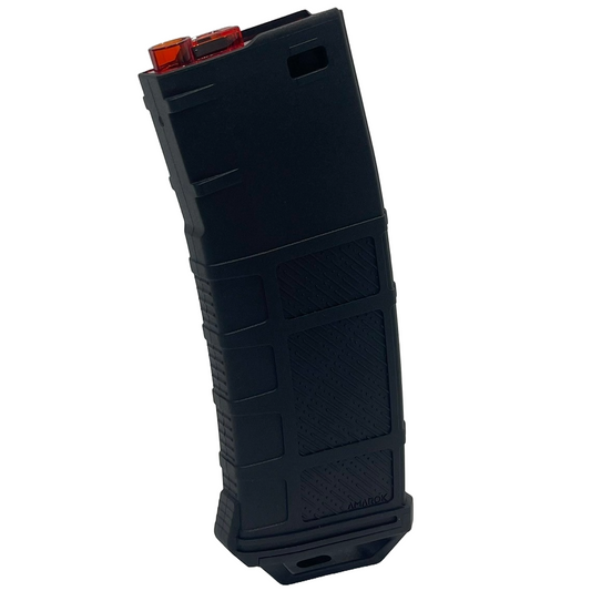 Amarok AM250 M Series - 250 rounds Fast Feed Mid Cap Magazine - Type A - Black  - Red Top