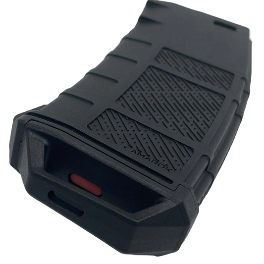Amarok AM250 M Series - 250 rounds Fast Feed Mid Cap Magazine - Type A - Black  - Red Top