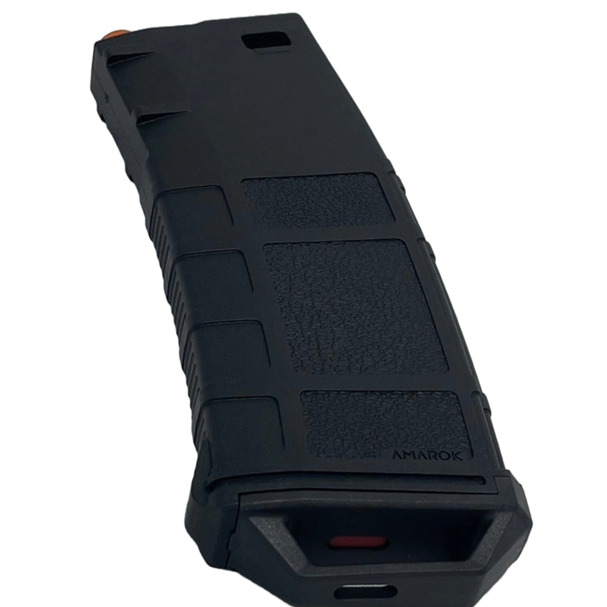 Amarok AM250 M Series - 250 rounds Fast Feed Mid Cap Magazine - Type B - Black cover with Red top