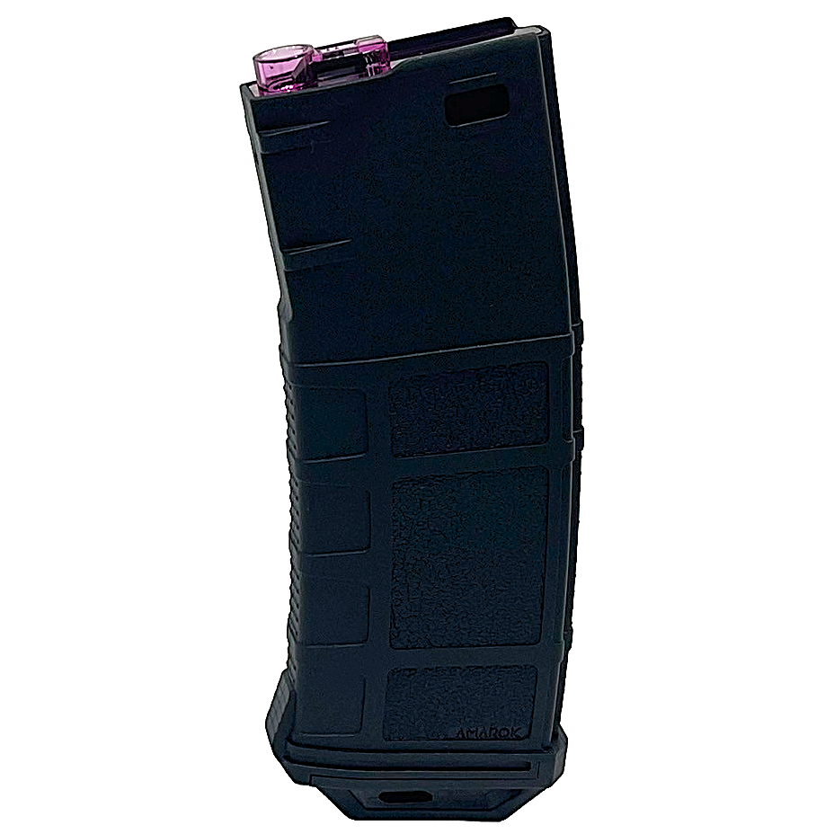 Amarok AM250 M Series - 250 rounds Fast Feed Mid Cap Magazine - Type B - Black cover with Magenta top