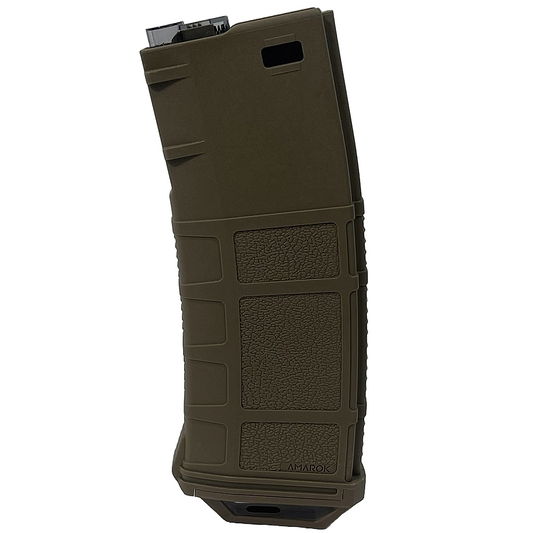 Amarok AM250 M Series - 250 rounds Fast Feed Mid Cap Magazine - Type B - FDE with Smoke Top