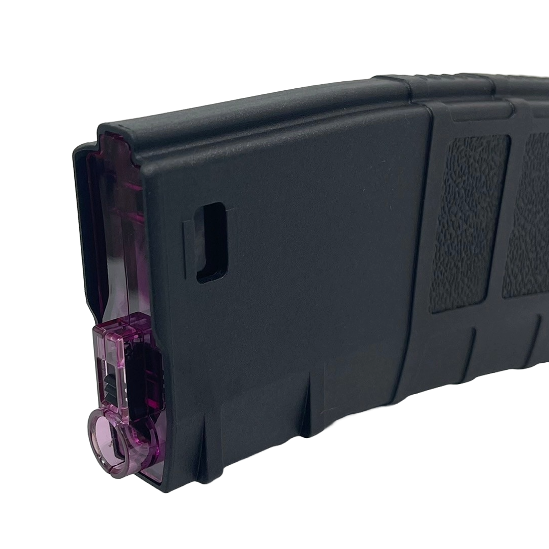 Amarok AM250 M Series - 250 rounds Fast Feed Mid Cap Magazine - Type B - Black cover with Magenta top